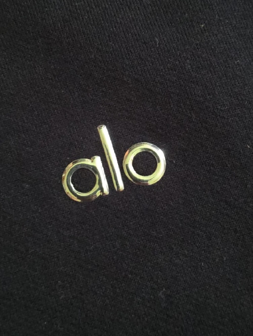 Alo Black Logo Crewneck Sweatshirt & Sweatpants Straight Leg Set Size Medium - Picture 4 of 8